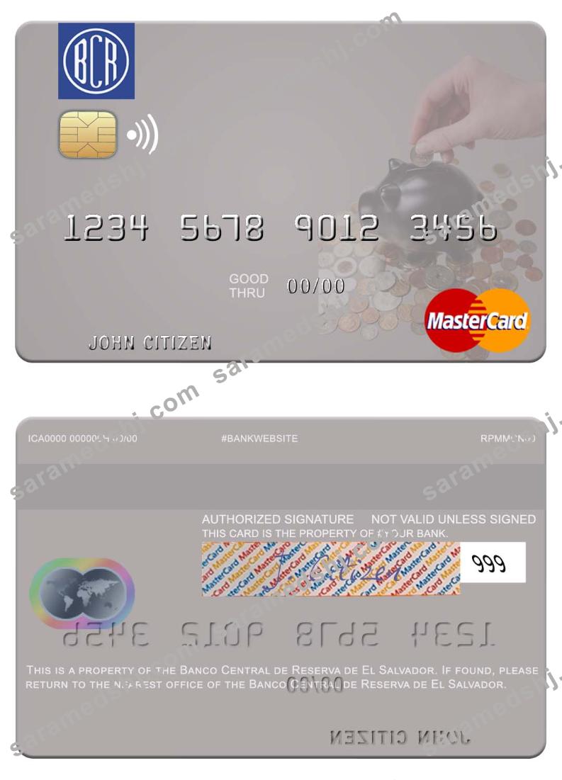 El Salvador Banco Central de Reserva de El Salvador mastercard